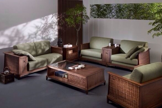 高端東南亞實木單位沙發