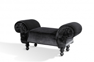 高端時尚后現代布藝床尾凳