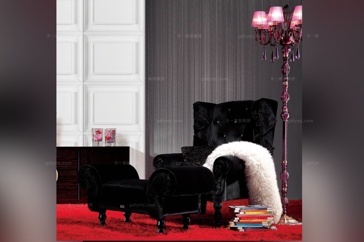 高端時尚后現代布藝床尾凳