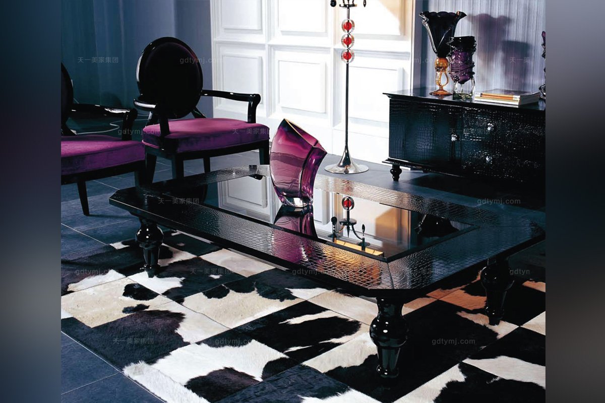 高端別墅后現代長茶幾