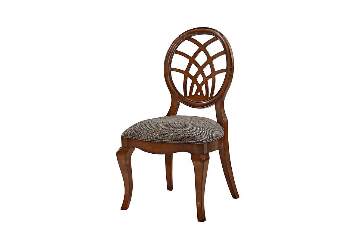 高端家具美式無(wú)扶手餐椅