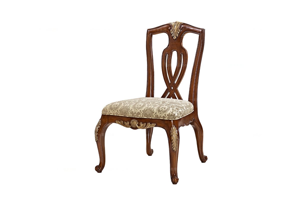 實(shí)木家具美式無(wú)扶手餐椅