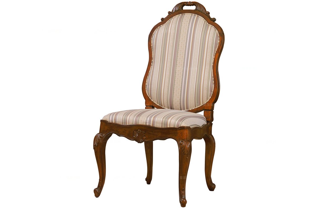 實(shí)木家具美式無(wú)扶手餐椅