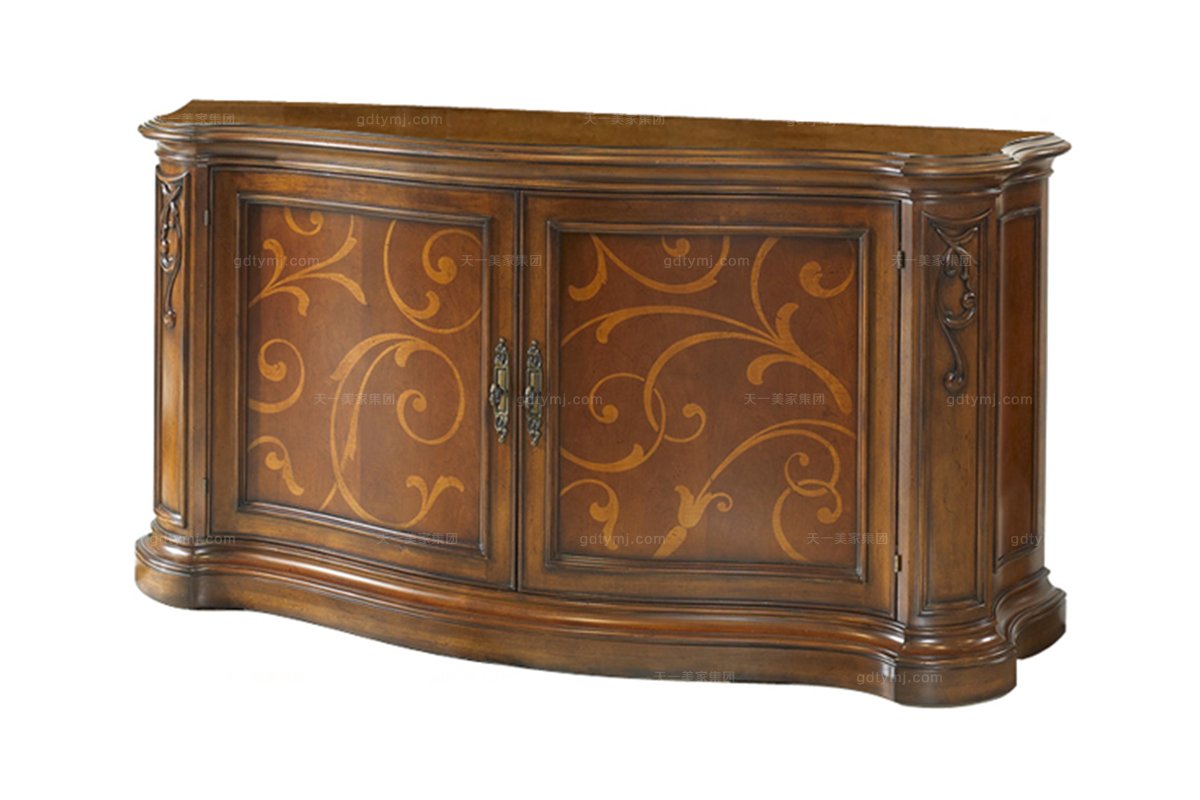 高端實(shí)木家具美式裝飾柜