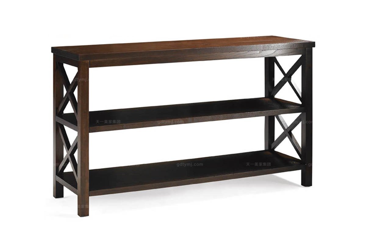 高端美式家具實木沙發背幾