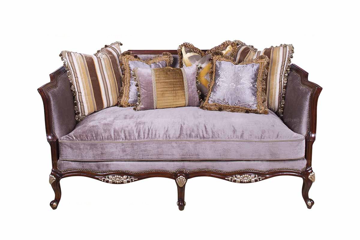 高端家具美式布藝三位沙發