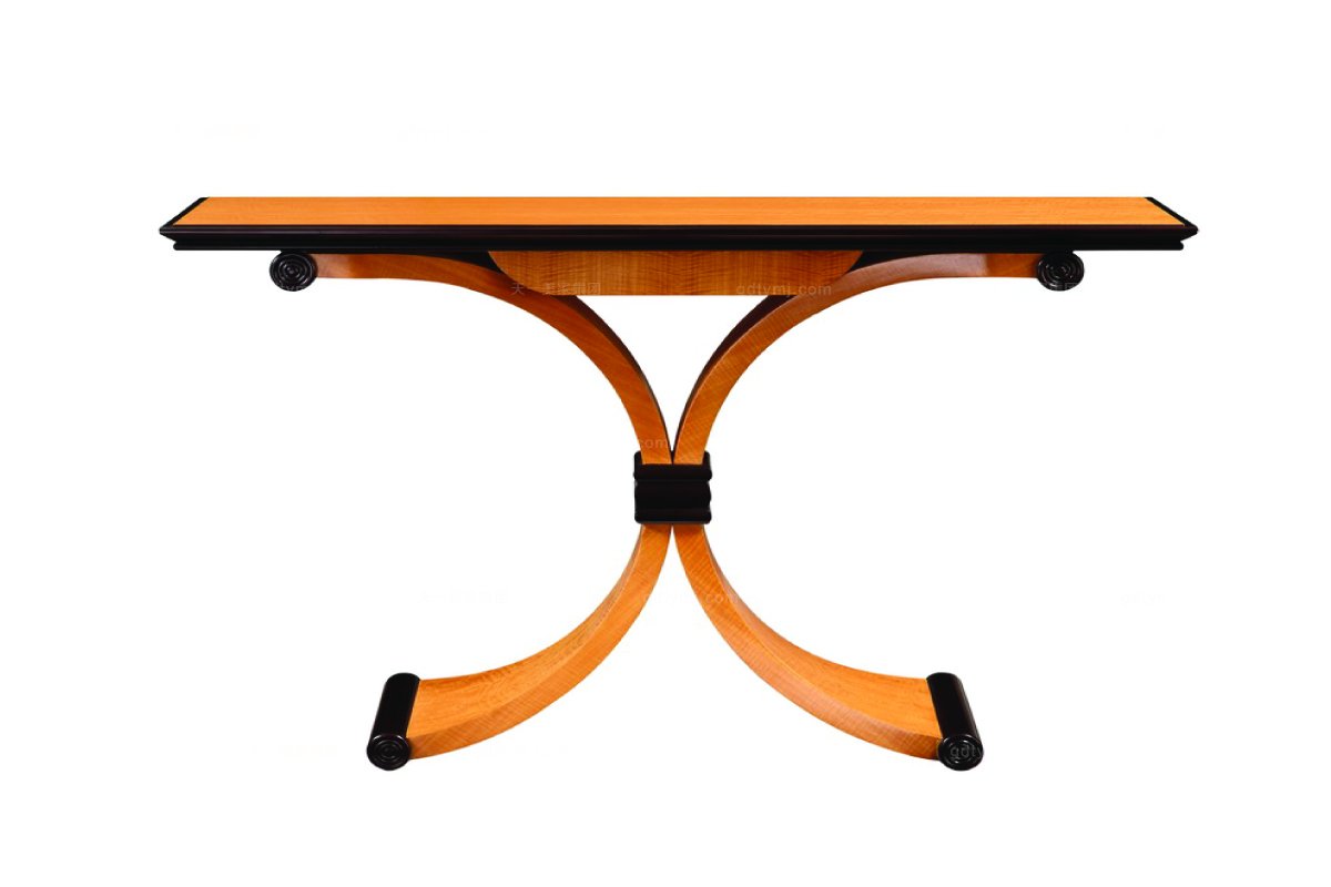 高端簡約新古典楓香實木玄關臺