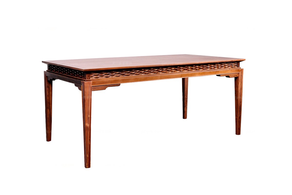 高端東南亞餐廳家具實木餐桌