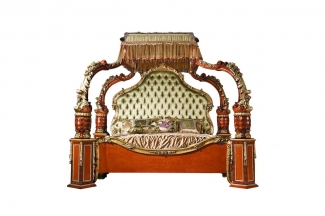 歐式高端家具雙人床