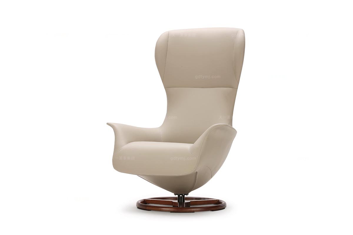 高端樣板房的家具時尚現代造型白色書椅