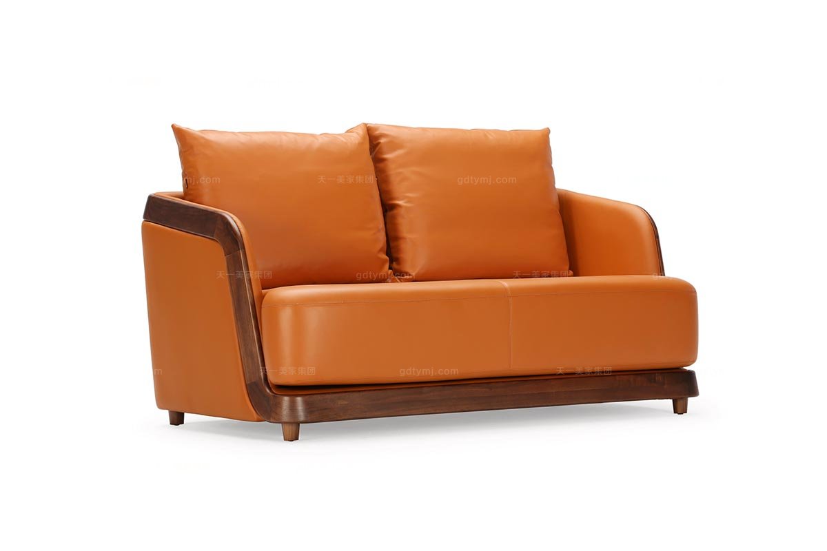 別墅客廳家具現代雙位沙發  