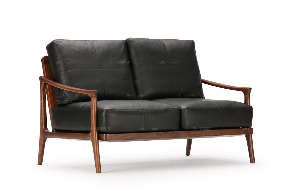 高端簡約家具品牌現代雙位沙發