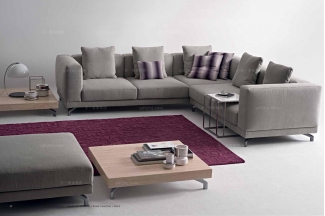 Dema高端時尚現代布藝轉角沙發