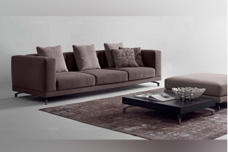  Dema高端時尚現代布藝三位沙發