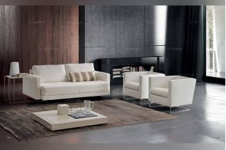  Dema高端時尚簡約現代白色沙發(fā)套組