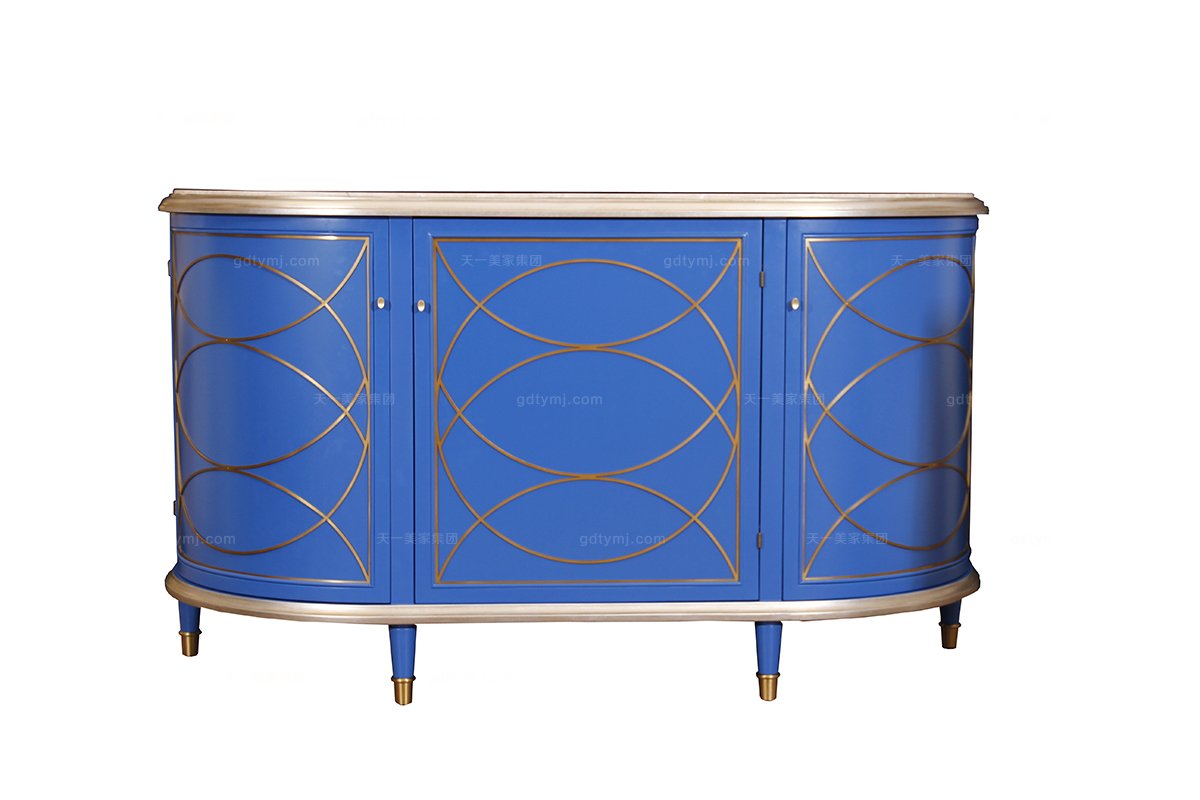 高端時尚現(xiàn)代新古典鄭州會所家具餐邊柜