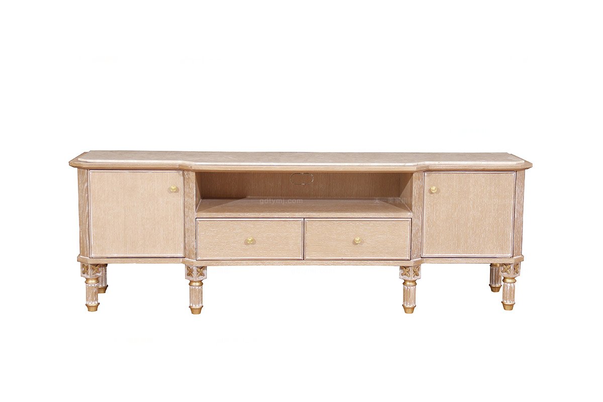 高端品牌現代新古典原木色電視柜