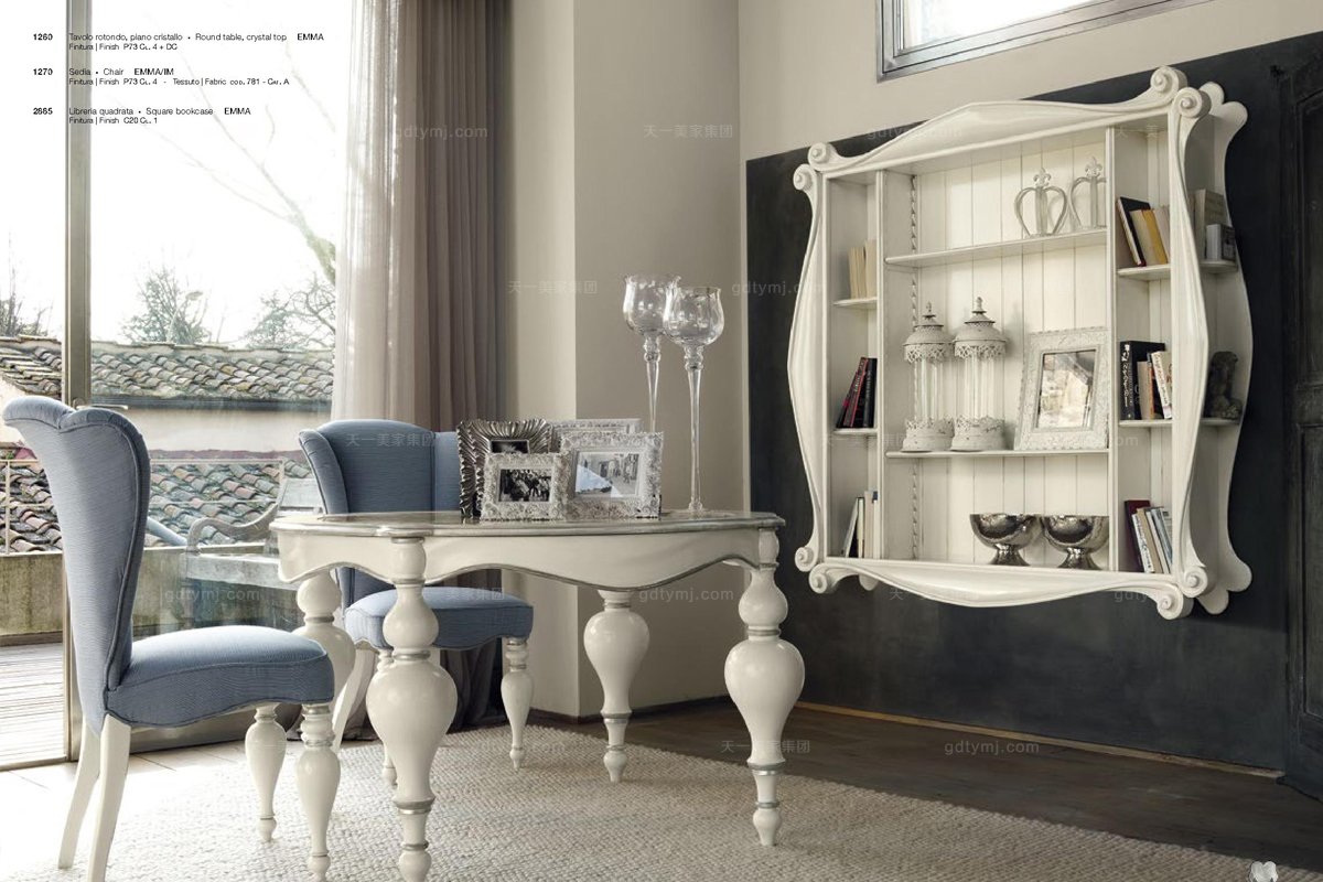  Volpi 意大利進(jìn)口高端時(shí)尚法式玻璃圓餐臺