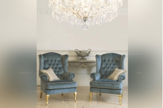 Pigoli 皮溝里歐式布藝拉扣單位休閑沙發