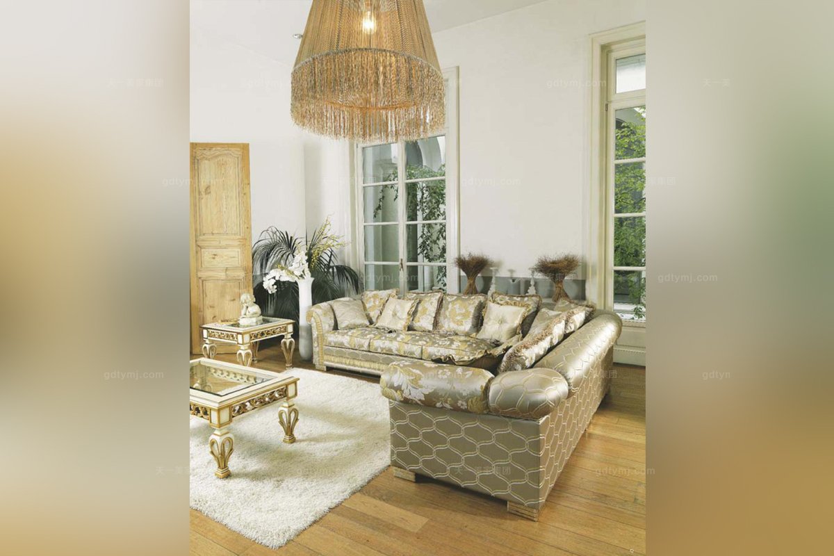 Pigoli 皮溝里花型布藝轉角沙發客廳系列