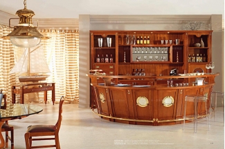 Caroti 卡若緹實木框架露木色酒吧區系列