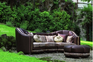 Pigoli 皮溝里紅色布藝三位沙發客廳系列