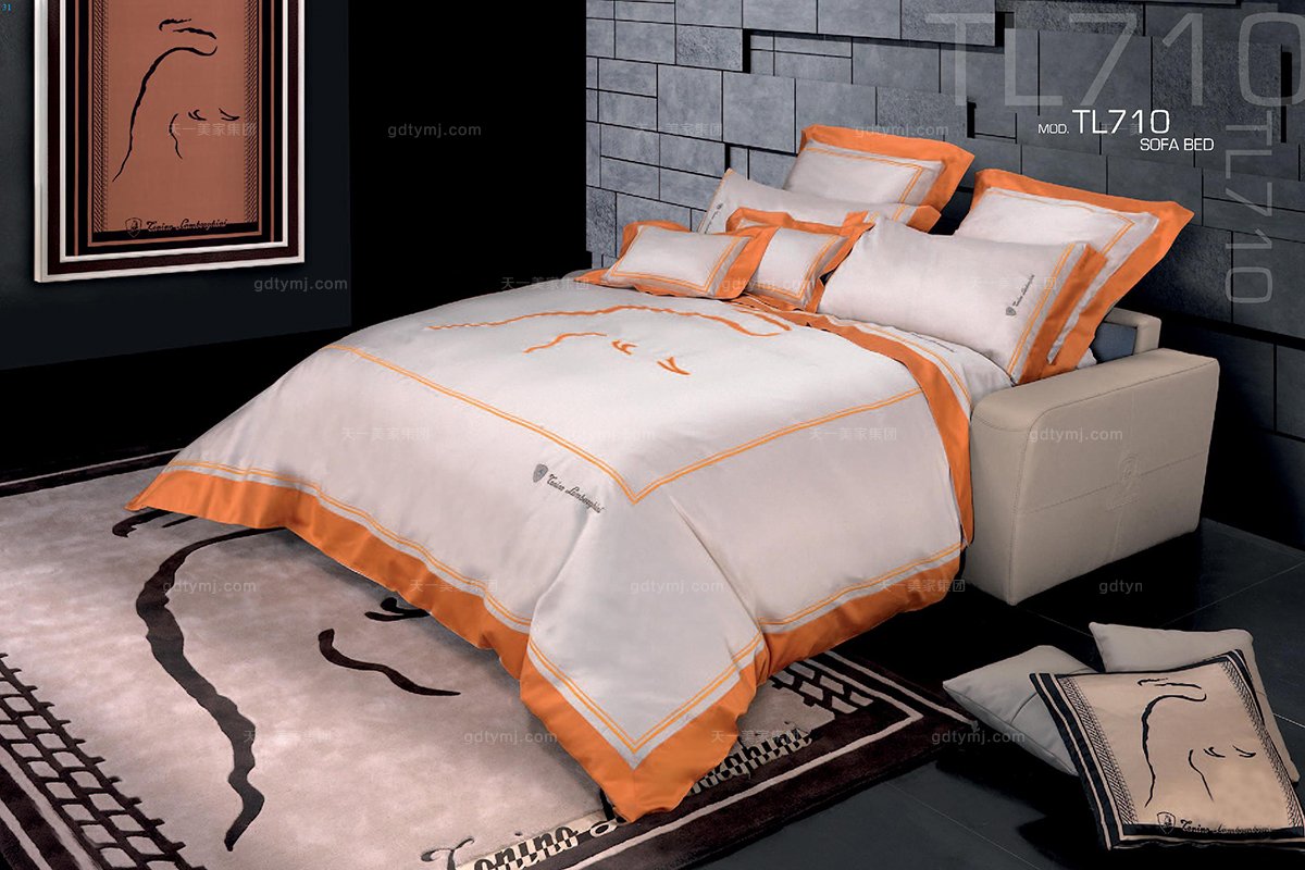 高端時尚意大利進口蘭博基尼系列真皮多功能沙發床