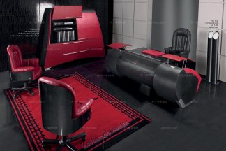 高端時尚現代意大利進口蘭博基尼系列別墅會所書房組合