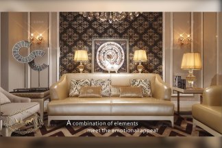 高端別墅家具品牌后現代香檳金色真皮沙發