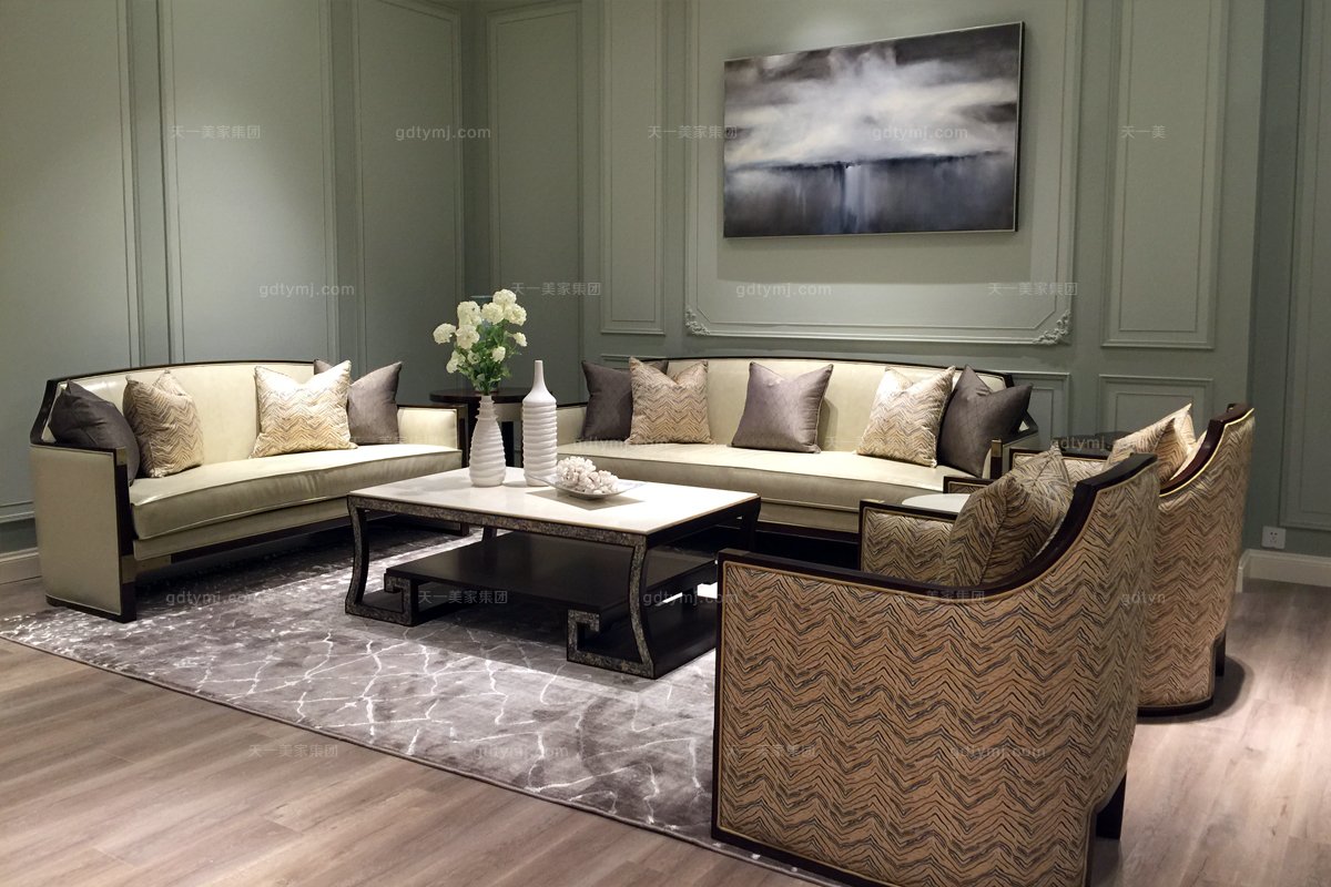 名貴別墅家具品牌法式風格咖啡色單人沙發