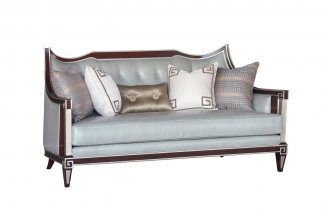 高端五星級酒店家具品牌法式咖啡銀二人位沙發