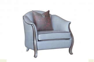 高端別墅家具品牌法式蘋果金單人位沙發