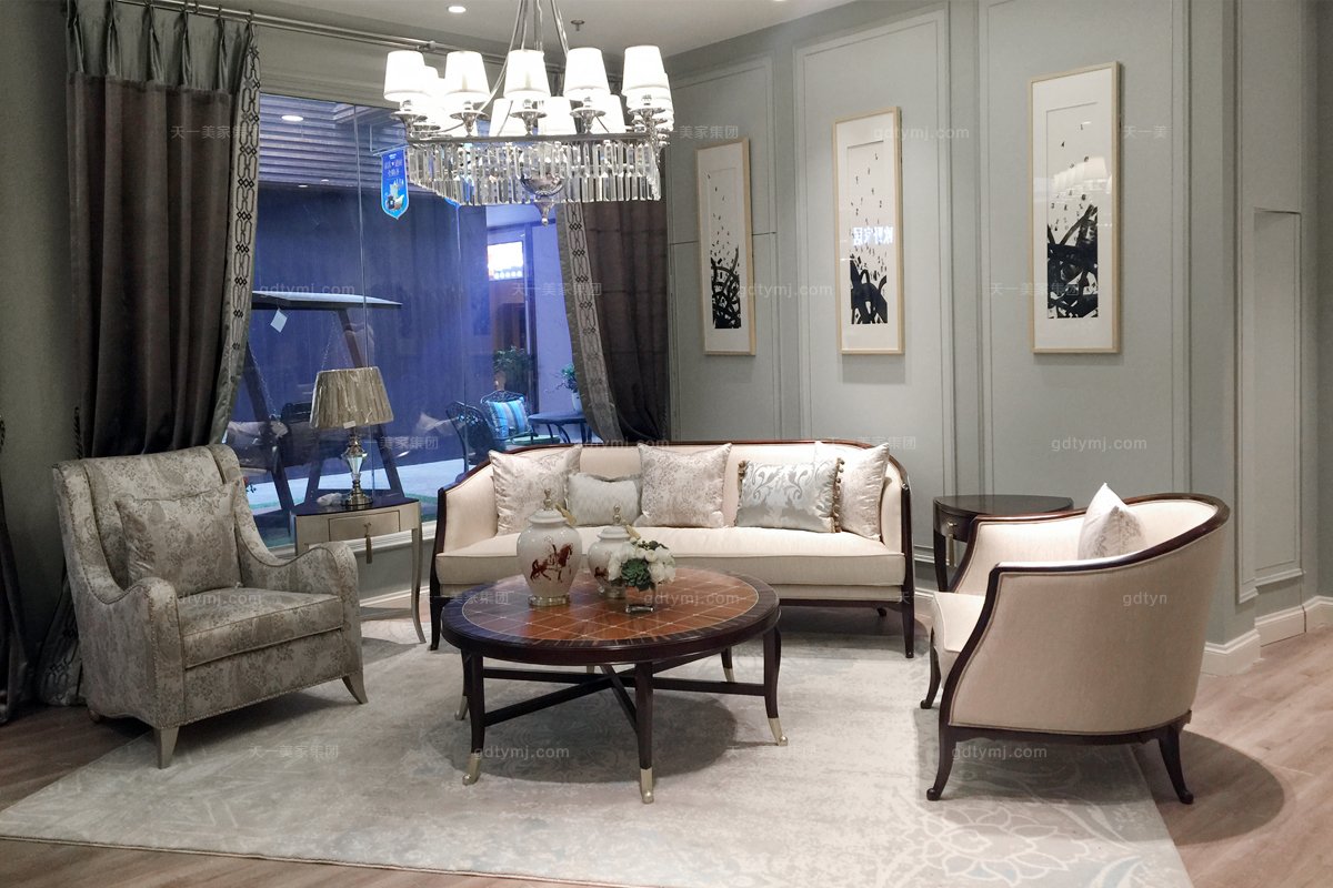 高端家具法式品牌單人位沙發