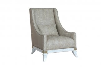 高端家俱樣板間家具樓盤家具法式貝母漆單人位沙發