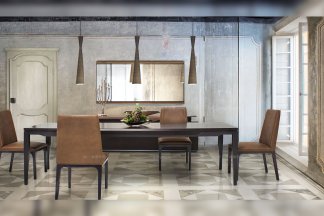 高端輕奢別墅家具品牌餐廳現代時尚實木餐桌椅