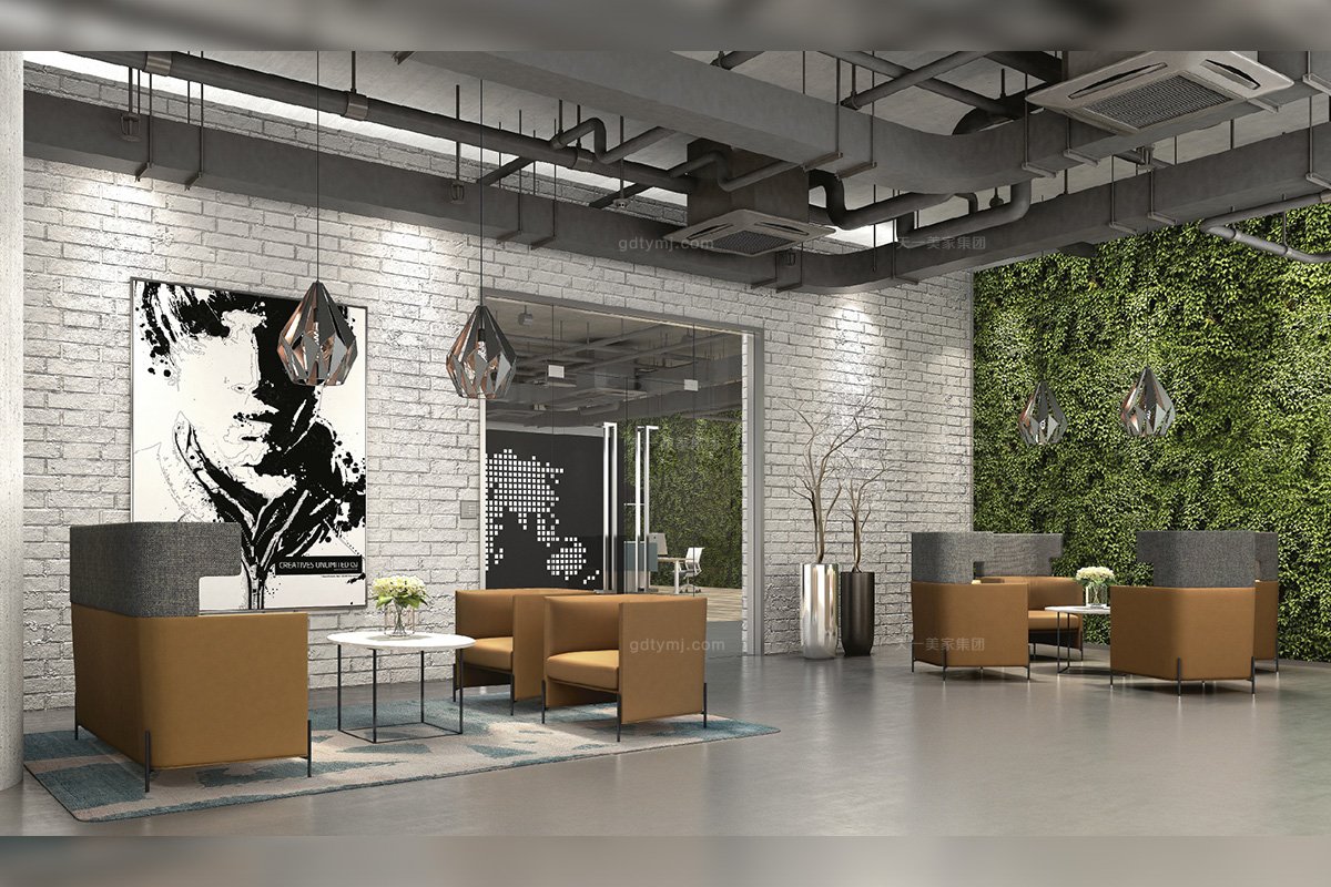 高端辦公家具品牌廠家現代輕奢辦公休息區茶吧橙色真皮休閑沙發組合系列