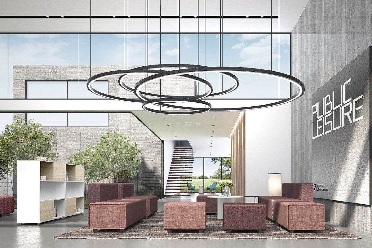 高端辦公家具廠家品牌現代時尚輕奢休息區茶吧休閑沙發組合系列