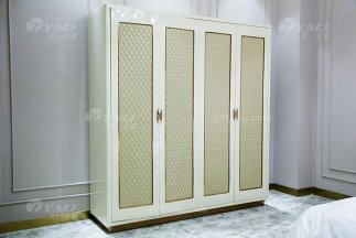 高端別墅家具品牌輕奢后現代風臥室四門衣柜