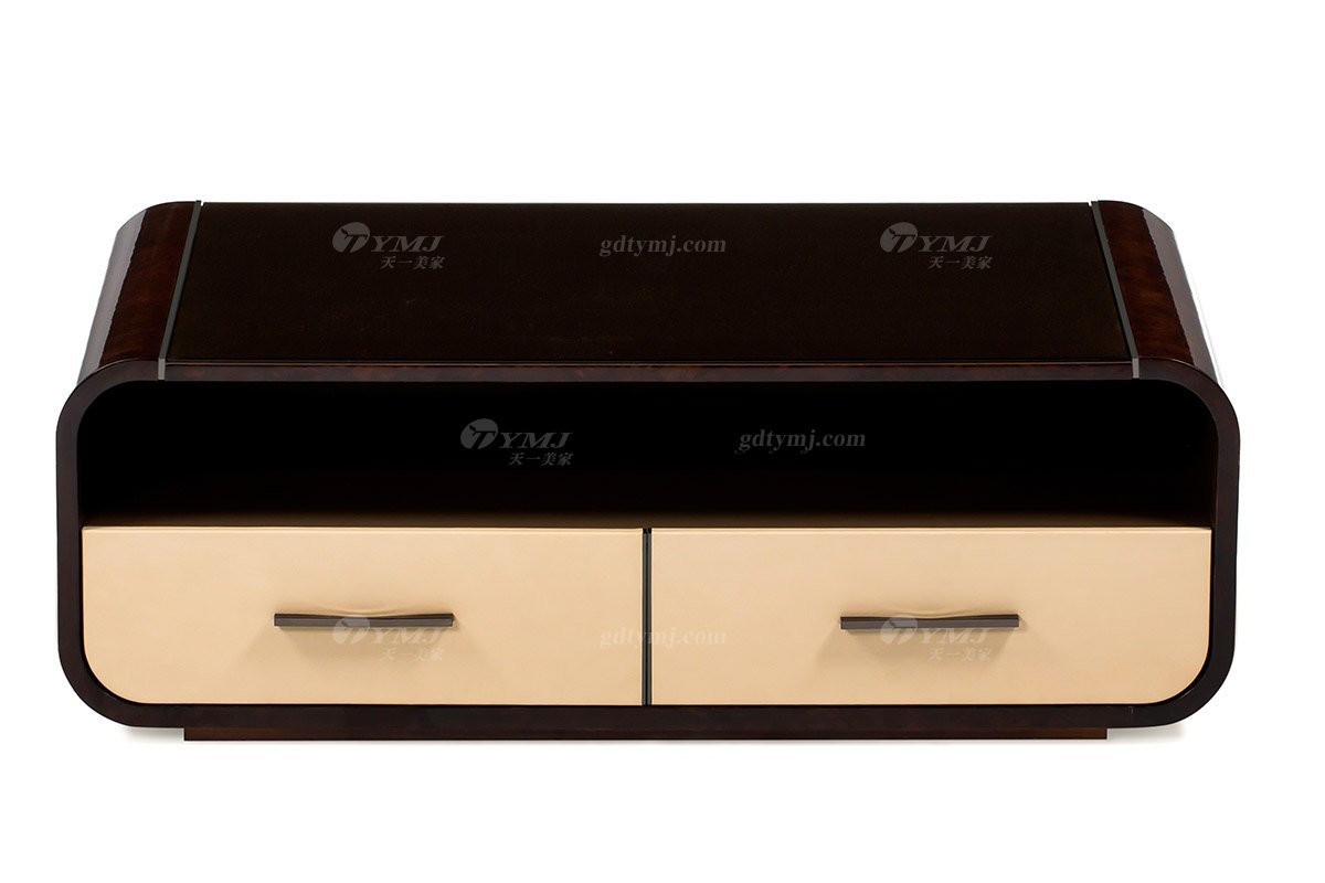 奢華別墅會所家具時尚樣板間家具輕奢后現代客廳頭層皮沙發組合茶幾