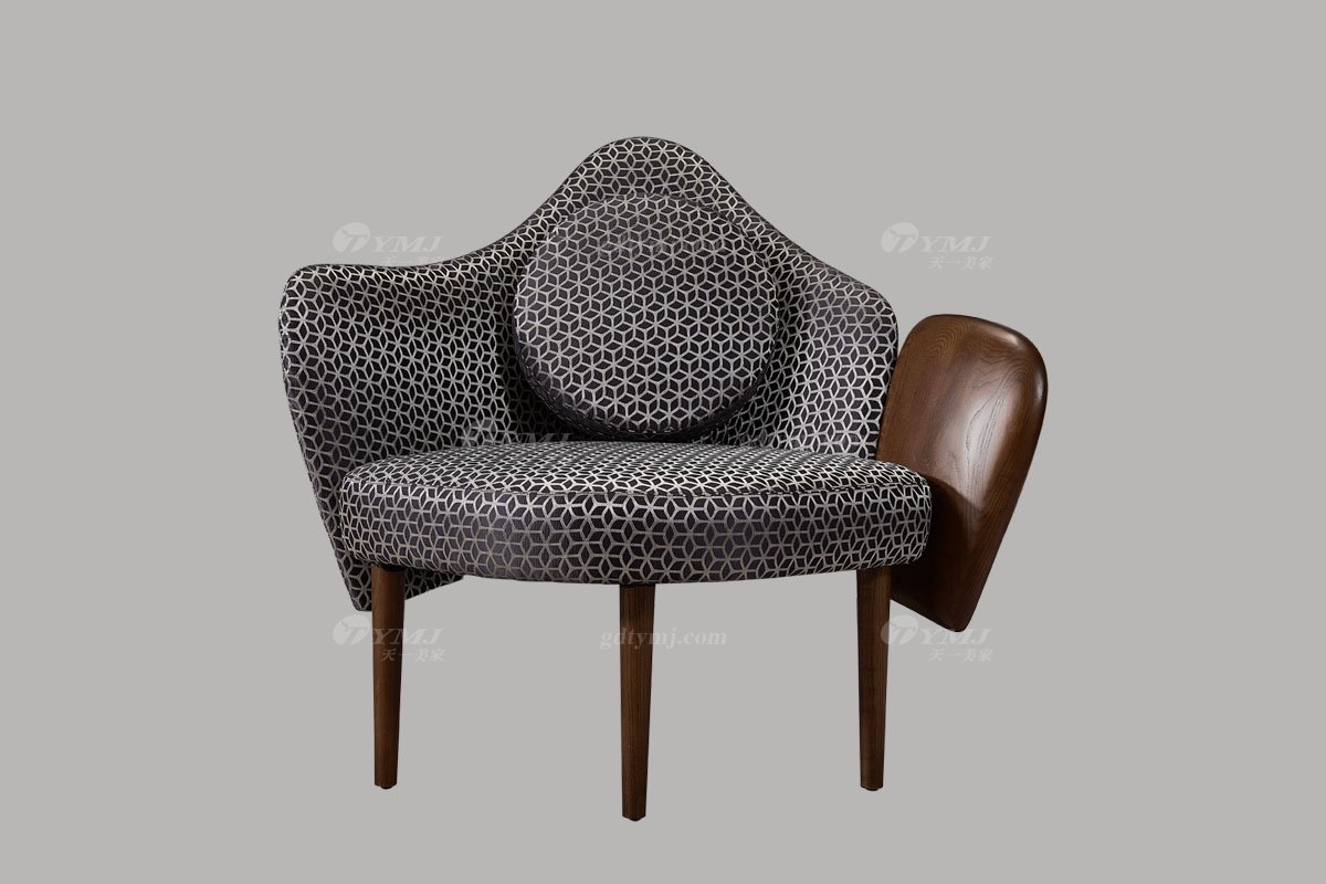 高端別墅會所家具品牌極簡輕奢北歐家具創意高彈高密度海綿優質布藝客廳沙發系列休閑椅