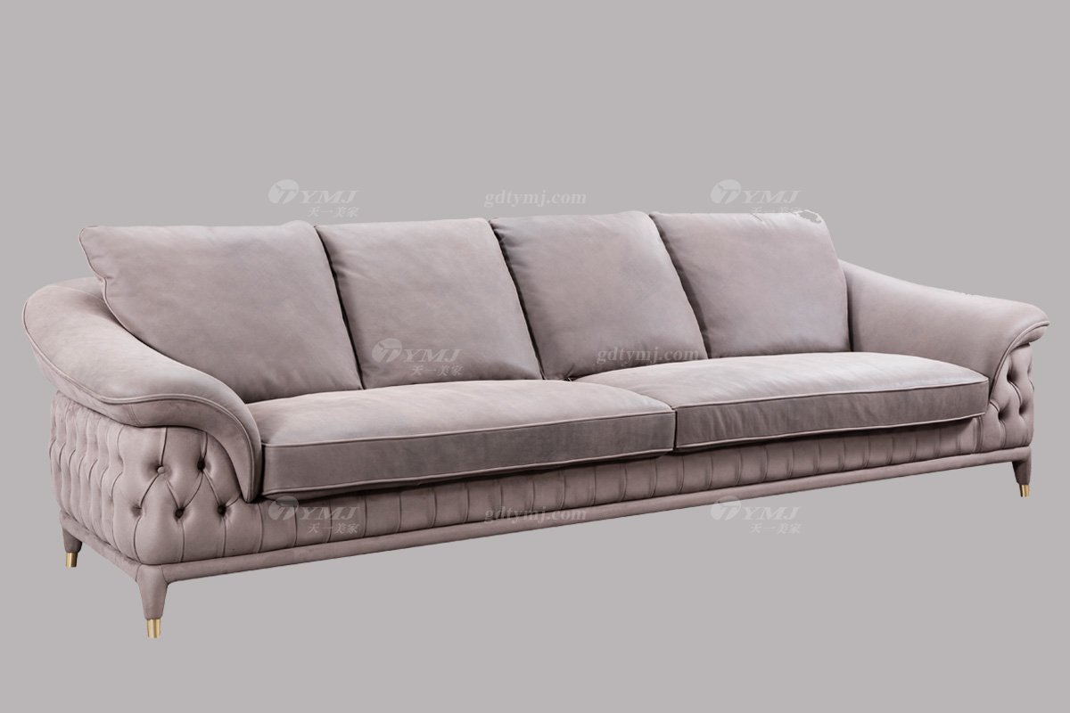 高端豪別墅會所豪宅家具品牌輕奢新中式風客廳高彈高密度海綿時尚沙發系列四位沙發