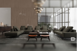 別墅會所家具品牌家用意大利極簡家具客廳組合沙發