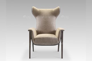 高端別墅會所家具現代輕奢時尚休閑布藝休閑椅