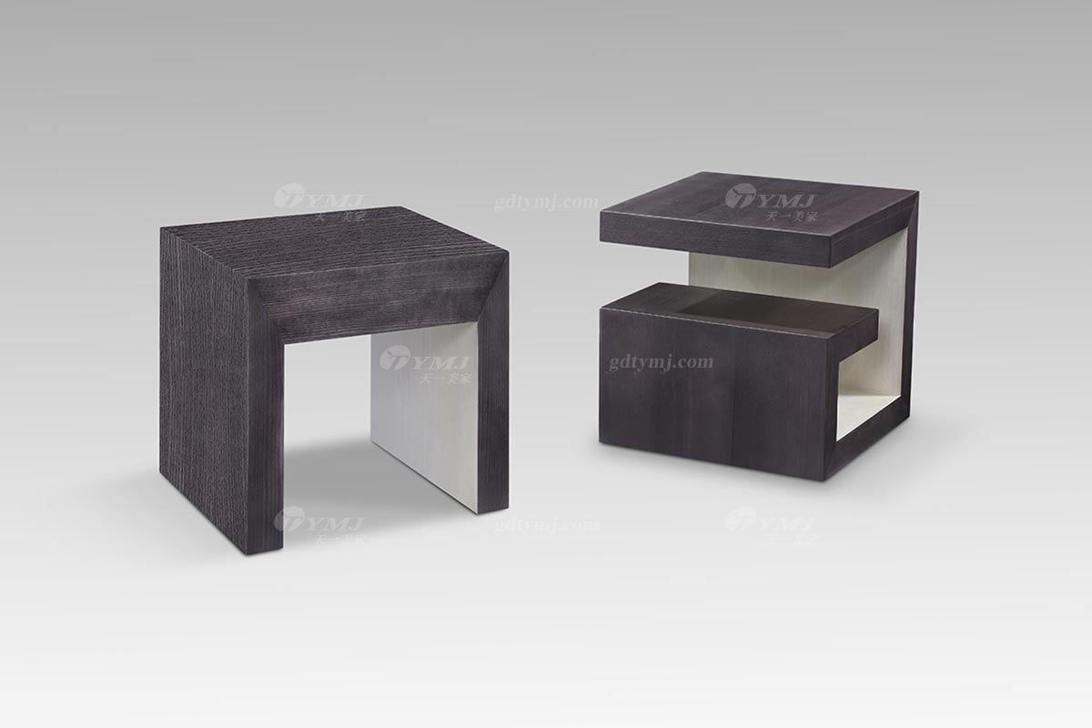 現代輕奢高檔家具灰橡+尼斯色邊幾角幾邊幾LT2818-6組合