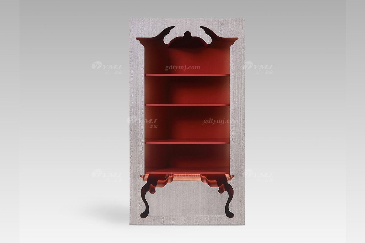 現代輕奢時尚創意高端尼斯色+烘烤漆書柜