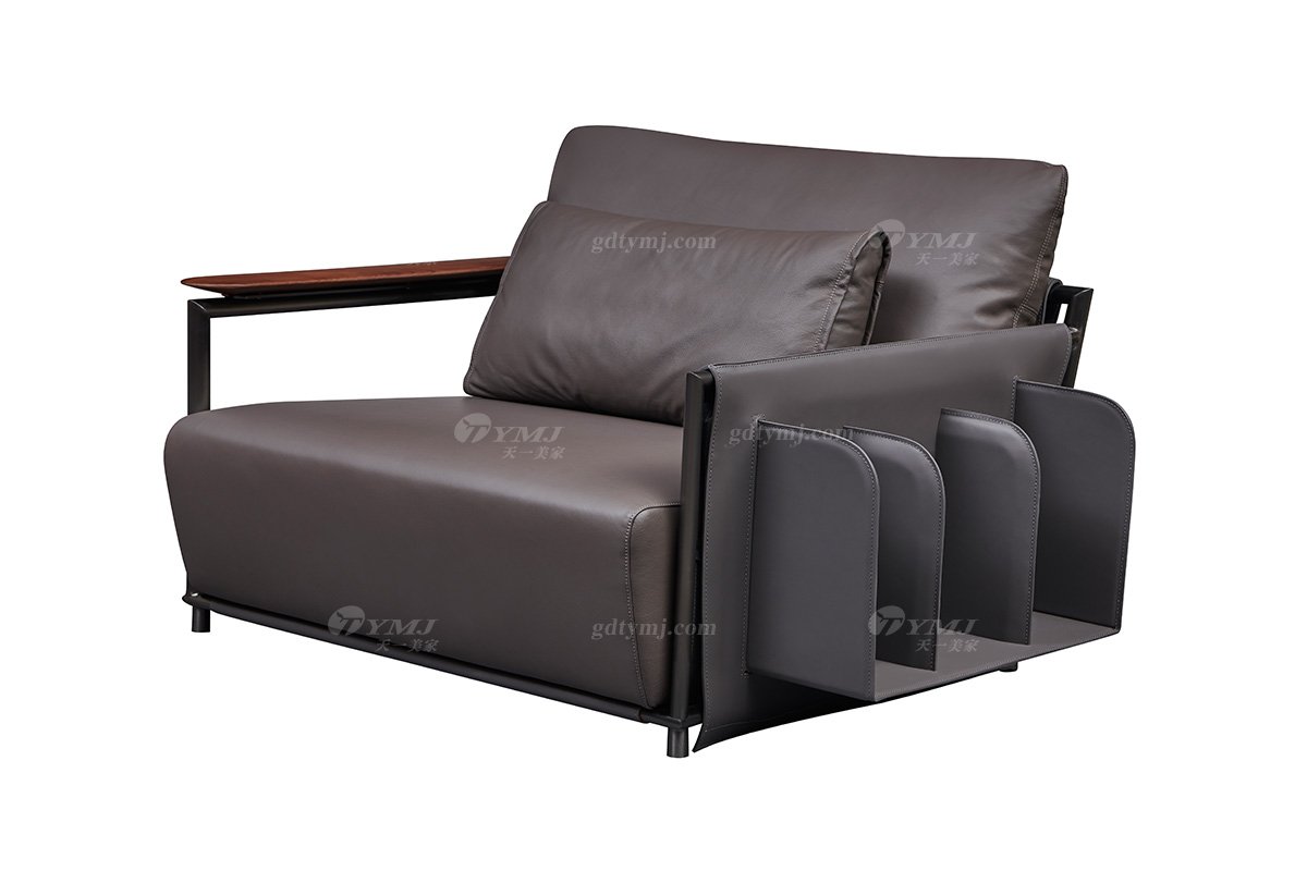 現代輕奢家具高端別墅家具時尚簡約客廳布藝軟包單位沙發SF-13-01A單人位沙發