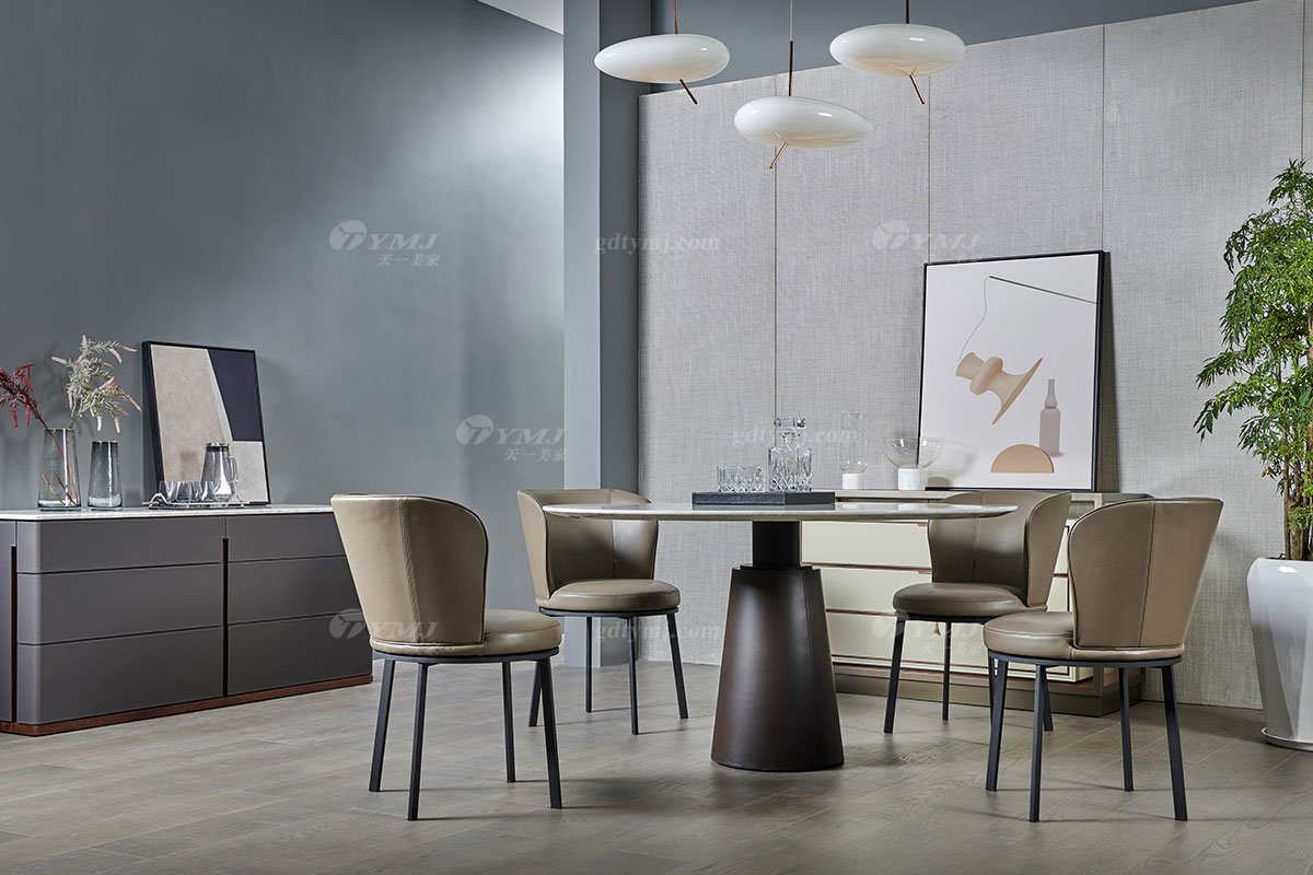 現(xiàn)代時尚高端實木家具品牌餐廳餐邊柜餐邊柜場景