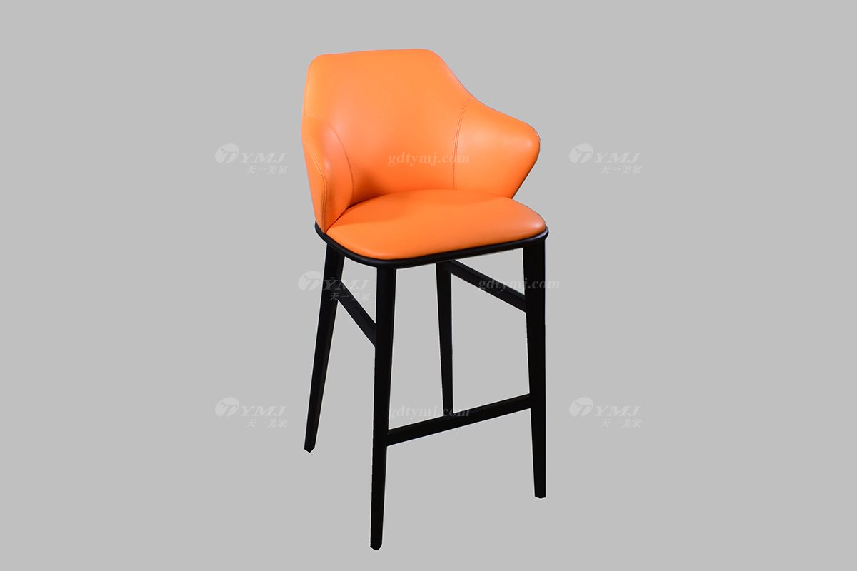 意式極簡風格高端別墅家具品牌現代輕奢簡約時尚實木吧椅DC1621吧椅1