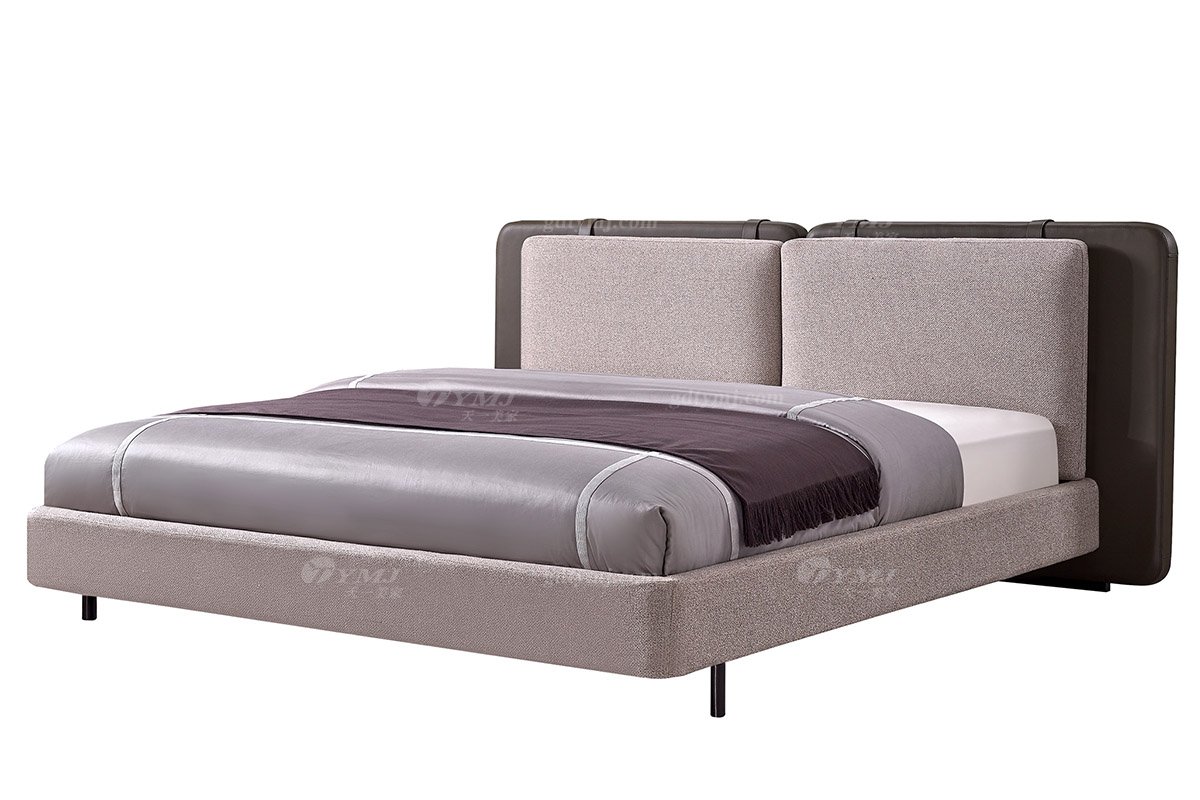 意式極簡風(fēng)格高端別墅豪宅家具品牌現(xiàn)代輕奢簡約雙人床