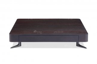 意式極簡風格高端別墅會所家具品牌現代輕奢客廳煙熏色方幾
